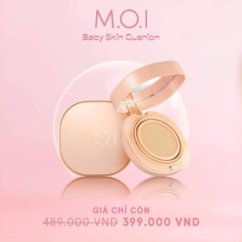 Phấn nước phiên bản mới - M.O.I cosmetics Hồ Ngọc Hà - Baby skin cushion
