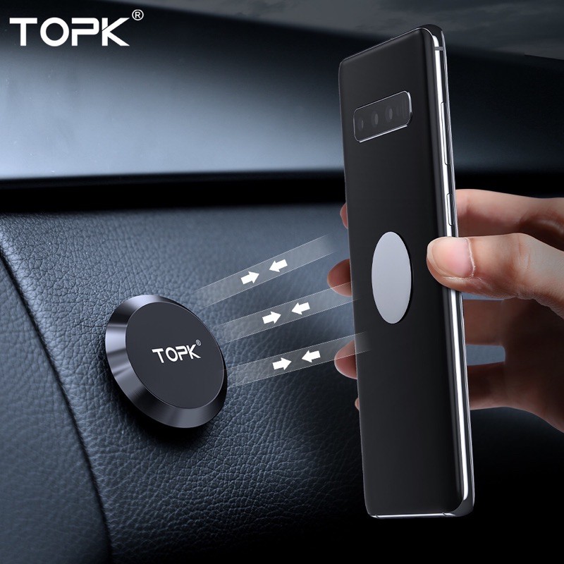 Nút nam châm TOPK giữ điện thoại trên xe hoặc treo đồ vật TPHCM