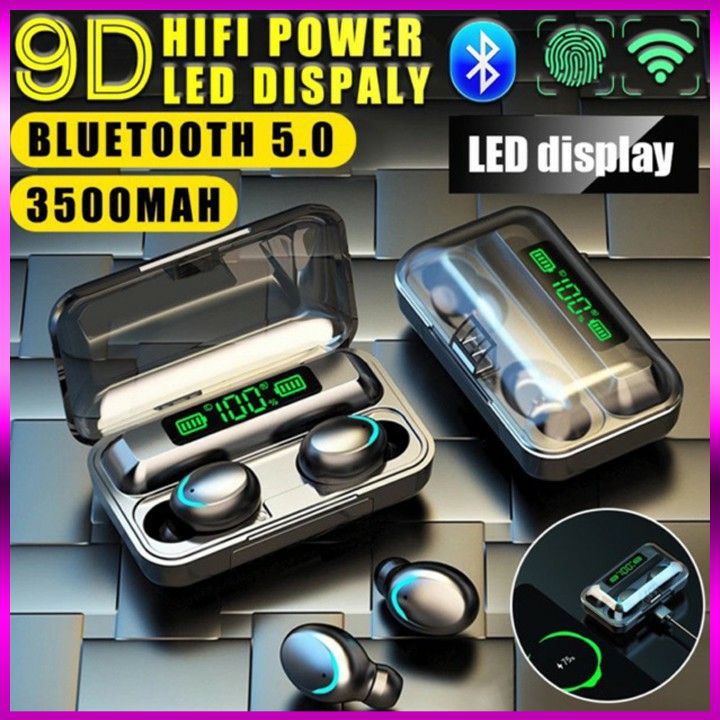 Tai Nghe Bluetooth F9 PRO | Bản Quốc Tế | Cảm Ứng | Chống Nước Tai Nghe Không Dây True Wireless Bluetooth 5.0