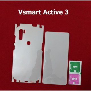 Combo miếng film dán PPF bóng loại xịn phủ full 99% lưng viền Vinsmart Active 3