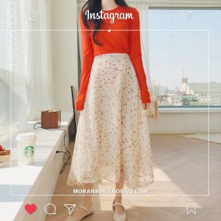 ORDER ||  Chân Váy Hoa MORAN ll Sẵn 1c size M, L, XL