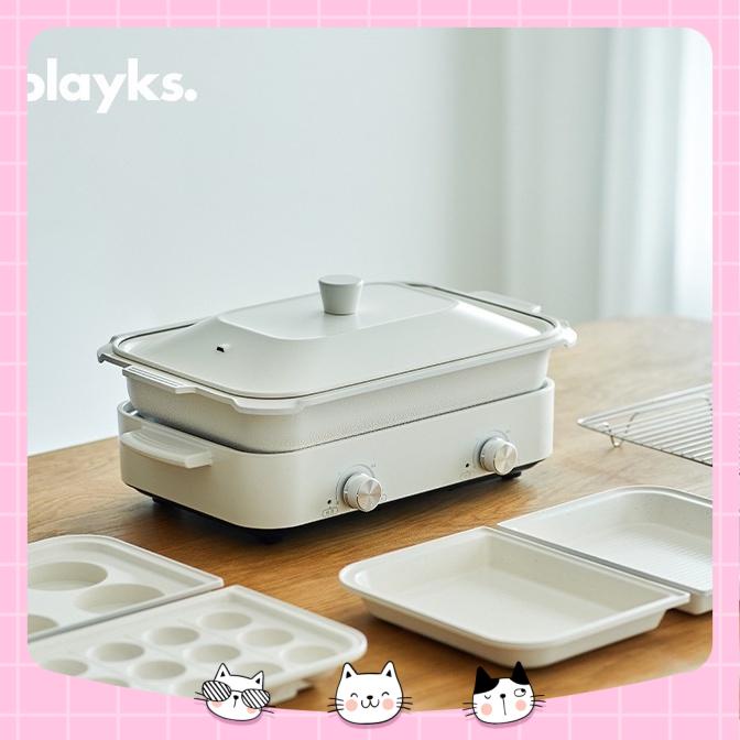 Nồi lẩu điện nướng Olayks đa chức năng/ nồi nướng gia dụng model OLK-MC01