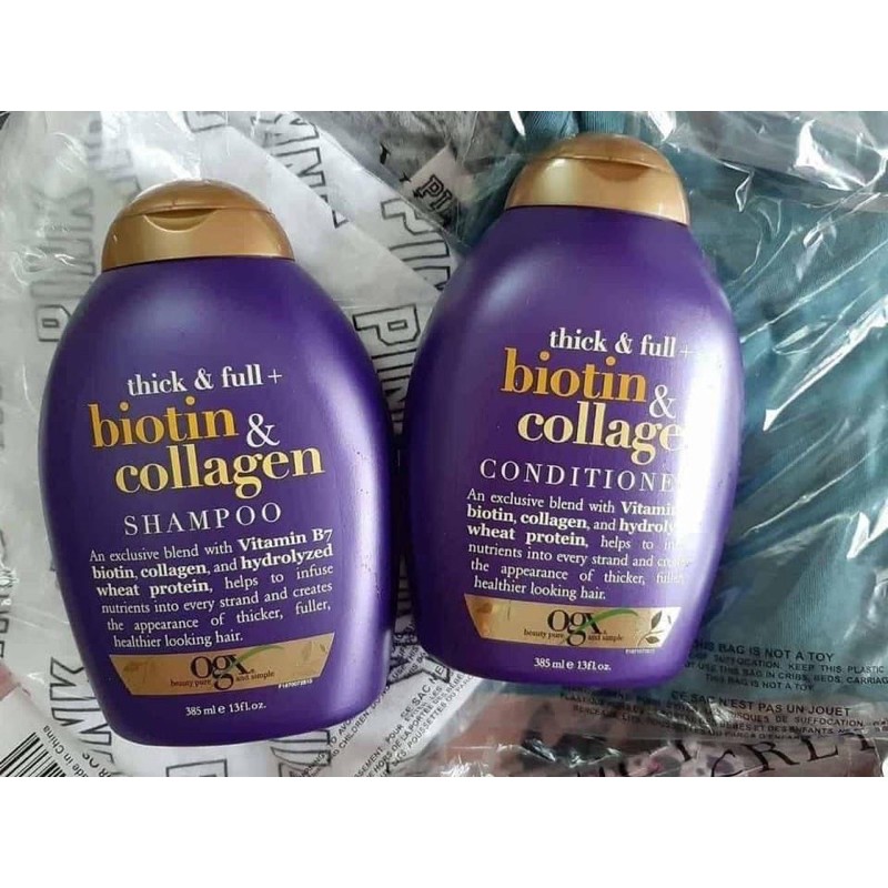 {Cam kết chính hãng} DẦU GỘI -XẢ CHỐNG RỤNG TÓC Biotin & Collagen 385ml Mỹ | BigBuy360 - bigbuy360.vn