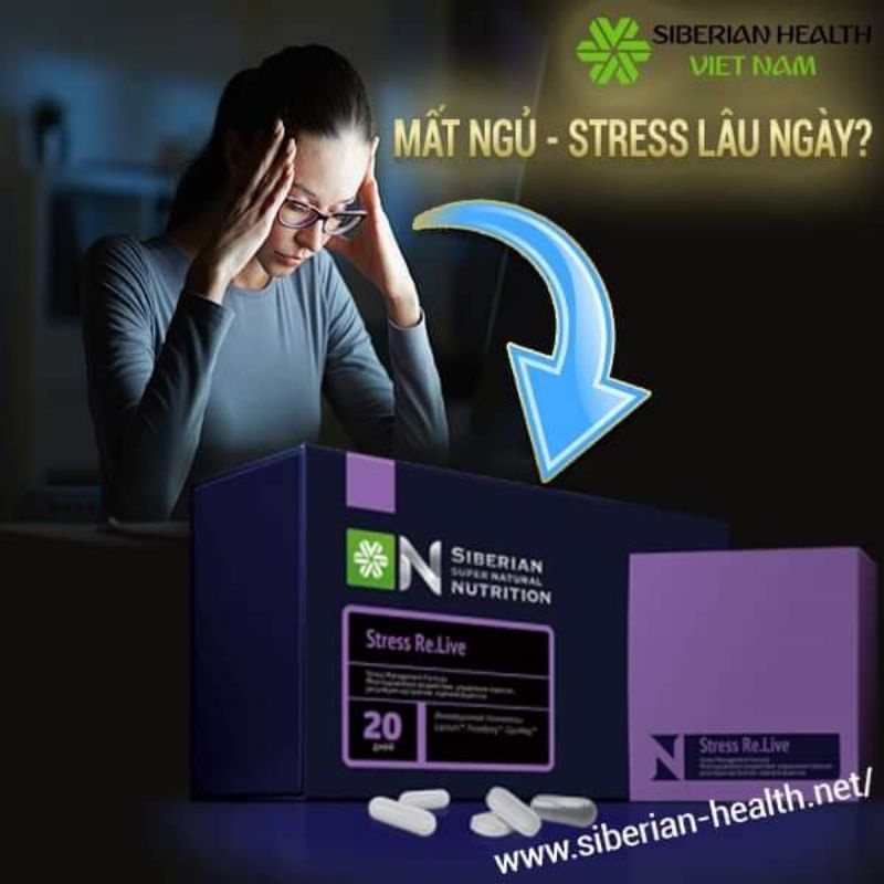Vitamin giảm căng thẳng ngủ ngon stress re.live siberi nga - ảnh sản phẩm 1