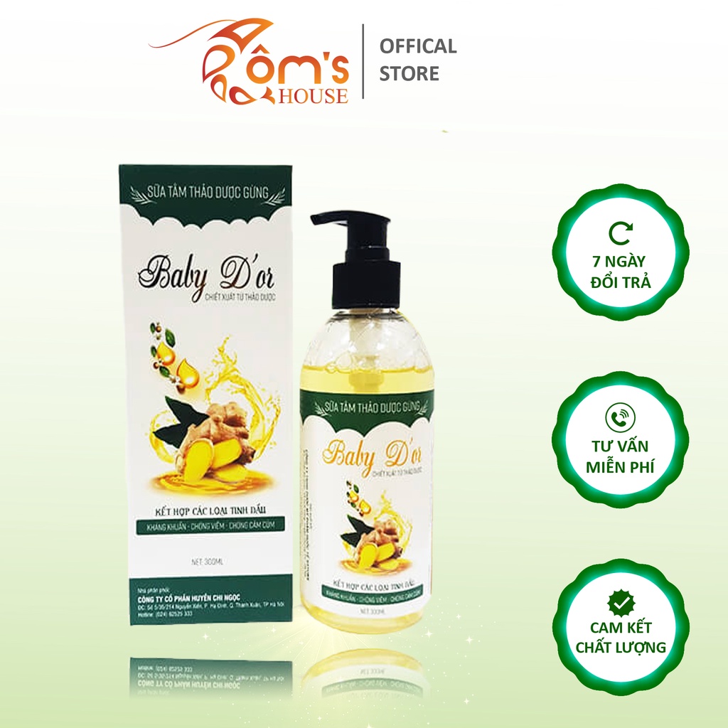Sữa tắm thảo dược gừng Baby D'or | BigBuy360 - bigbuy360.vn