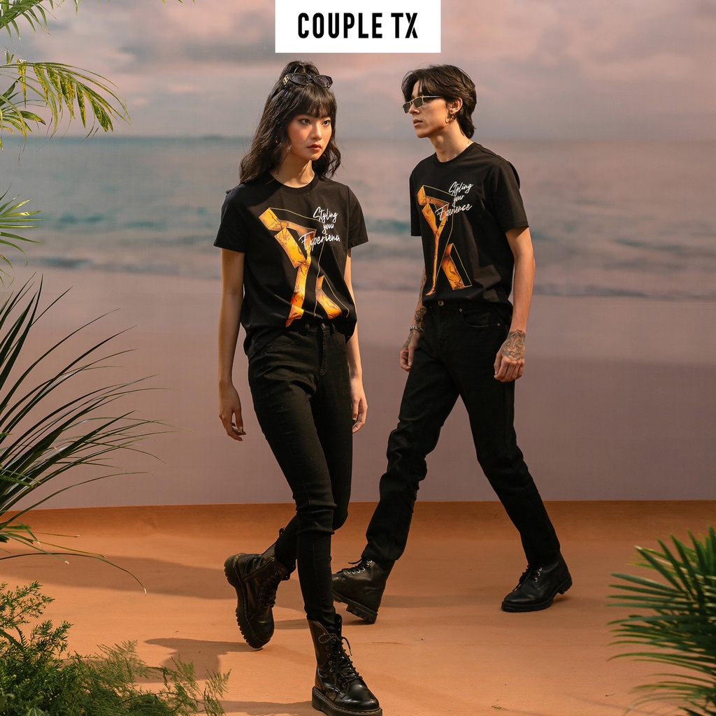 Áo Thun Nam Nữ In Slogan & Logo 3D Couple TX TS 148