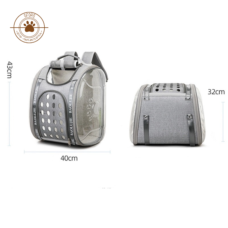 Balo/ Ba lô kết hợp túi vận chuyển cho thú cưng 2in1 cứng cáp size siêu lớn