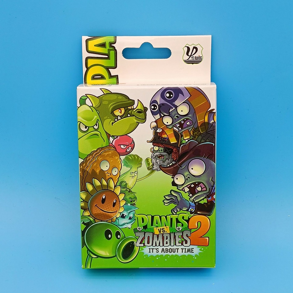 Set 54 ảnh thẻ nhân phẩm Game Plant vs Zombie ngẫu nhiên chibi xinh xắn bài poker bộ tú