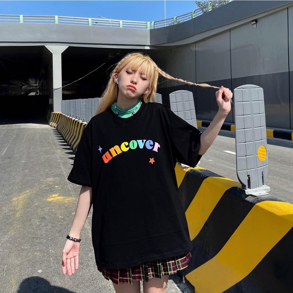 Áo thun local brand Uncover basic colorful , áo phông from rộng unisex , basic tee oversize nam nữ - Gin store