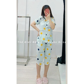 Đồ bộ Pijama lửng - Pijama chất lanh hàng loại 1 F21