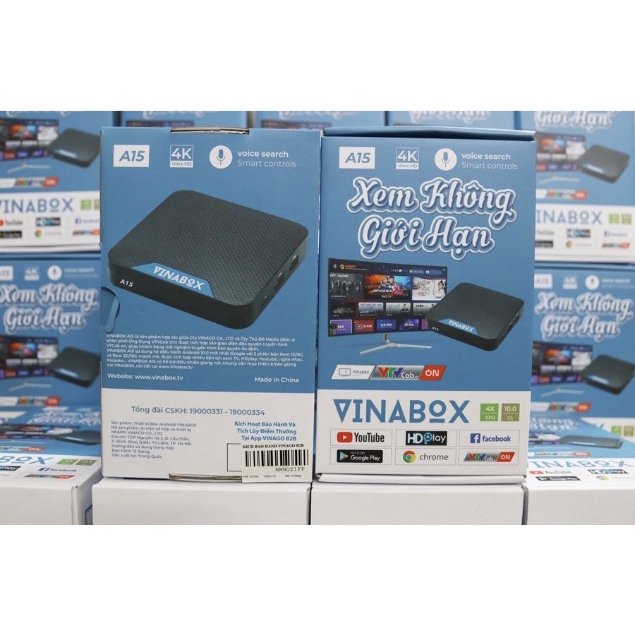 VINABOX A15B RAM 2G ROM 16G/RAM 1G ROM 8G PHIÊN BẢN 2021 SỬ DỤNG GIAO DIỆN ATV HỆ ĐIỀU HÀNH ANDROID 10