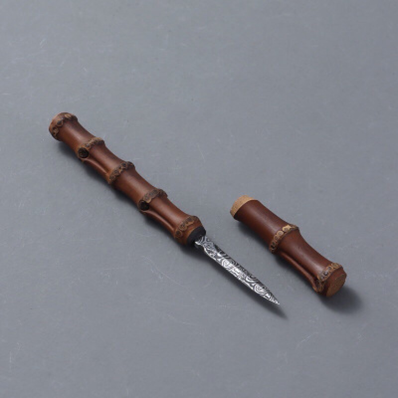 Kim trà tách bánh Phổ Nhĩ - có nắp đặp.