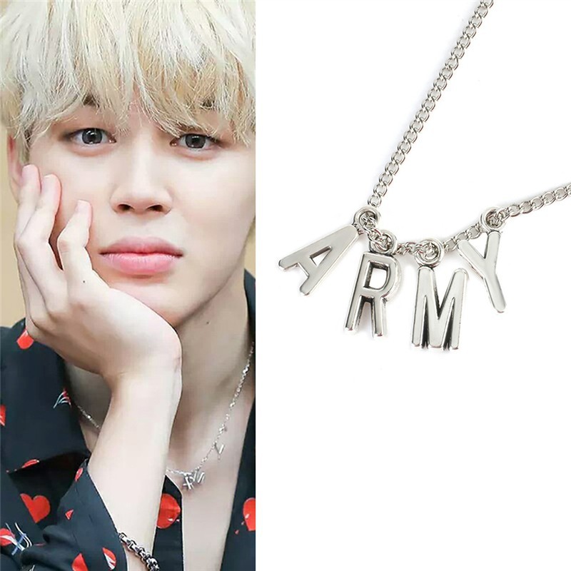 Dây chuyền mặt khắc chữ BTS