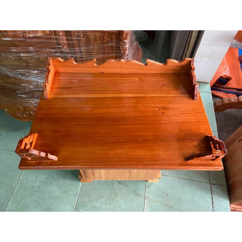 Bàn thờ treo tường ô gạch 60cm - Đồ Gỗ Vinh