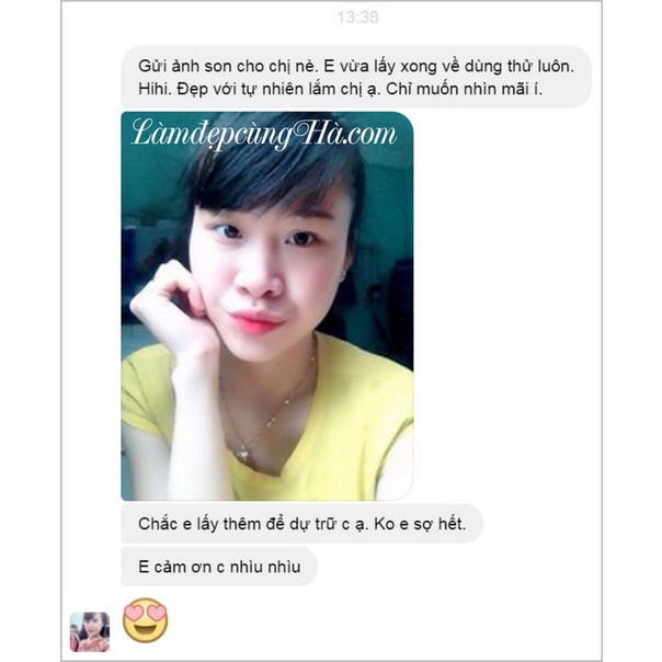 Son Lì LÀM ĐẸP CÙNG HÀ - Màu Cam Đào