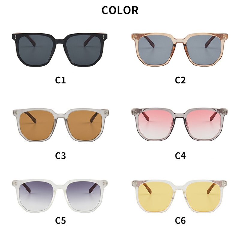 (YUZHU) Kính Râm Gọng Vuông Oversize Màu Nâu Họa Tiết Vân Gỗ Phong Cách Retro Thời Trang Mới