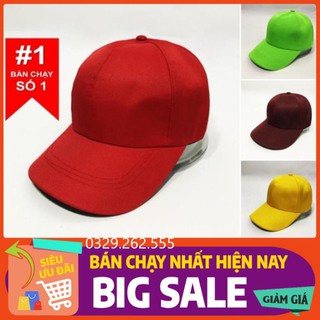 (FreeShip) [HOT] Mũ lưỡi trai trơn đủ màu đơn giản mà cực cá tính