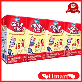 Sữa Bột Pha Sẵn Dielac Grow Plus Sũa Non 110ml4 Hộp/Dây