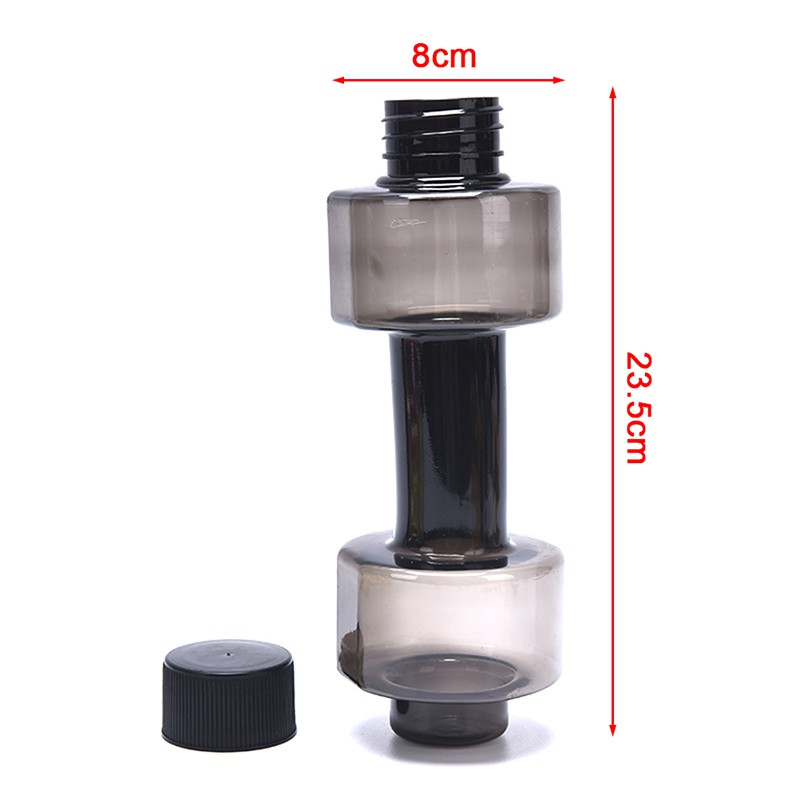 Bình Nước Thể Thao Bằng Nhựa Hình Quả Tạ 550ML Chống Rò Rỉ