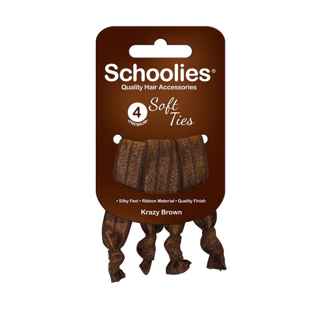 Bộ 4 dây cột tóc ánh kim tuyến Schoolies