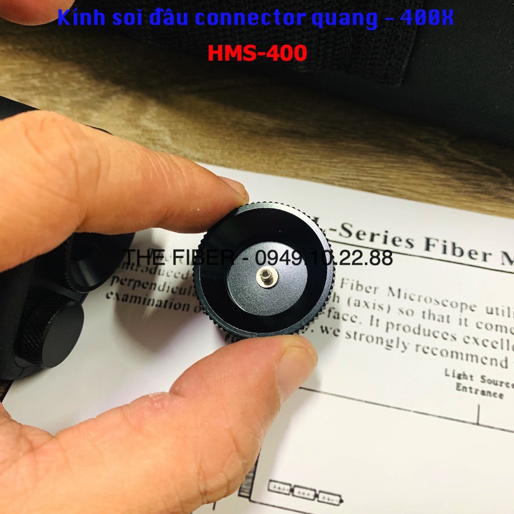 Kính soi đầu connector quang - Độ phóng đại 400 lần FC/SC/ST/LC - HMS-400