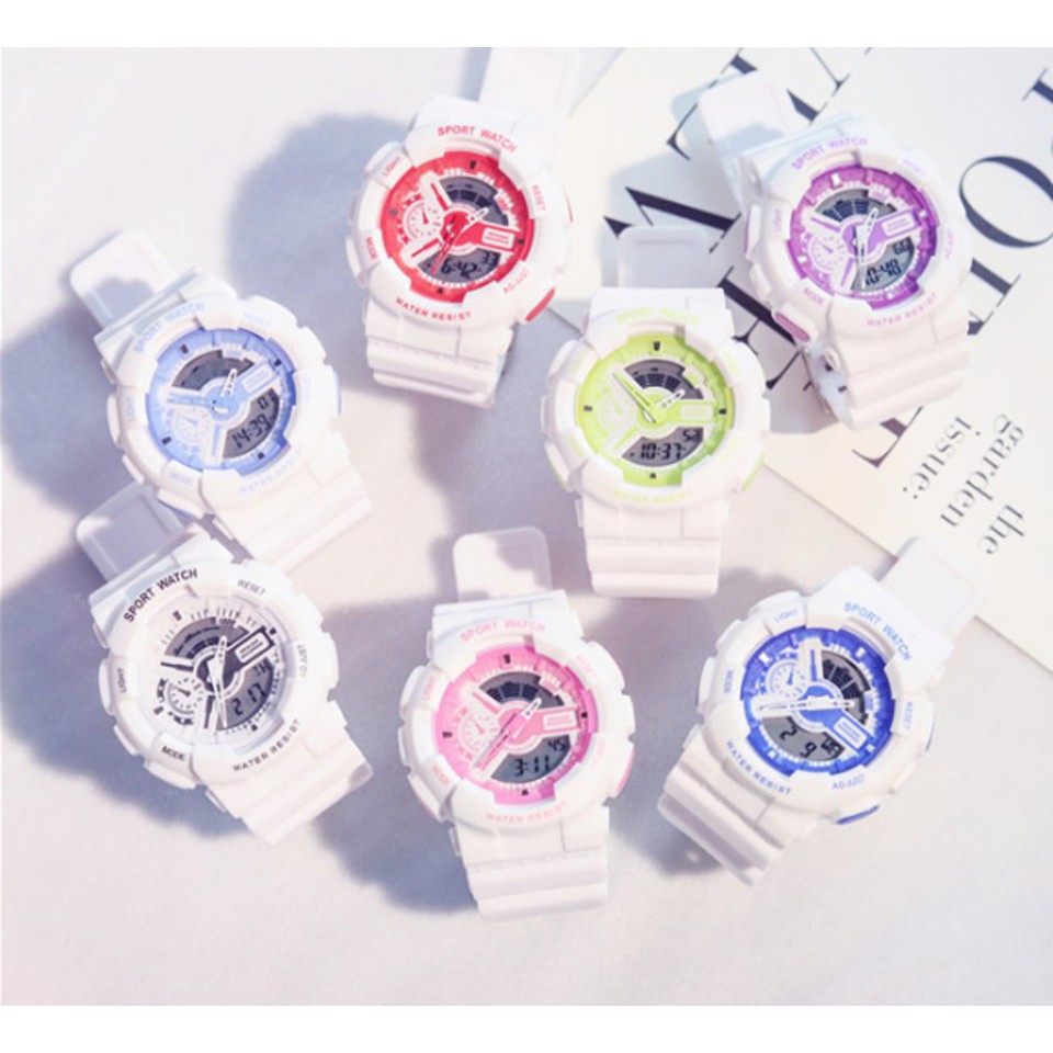 [Mã FAMAYFA2 giảm 10K đơn 50K] ĐỒNG HỒ THỂ THAO NAM NỮ D206B SHHORS DÂY SILICON NHIỀU MÀU NĂNG ĐỘNG | BigBuy360 - bigbuy360.vn
