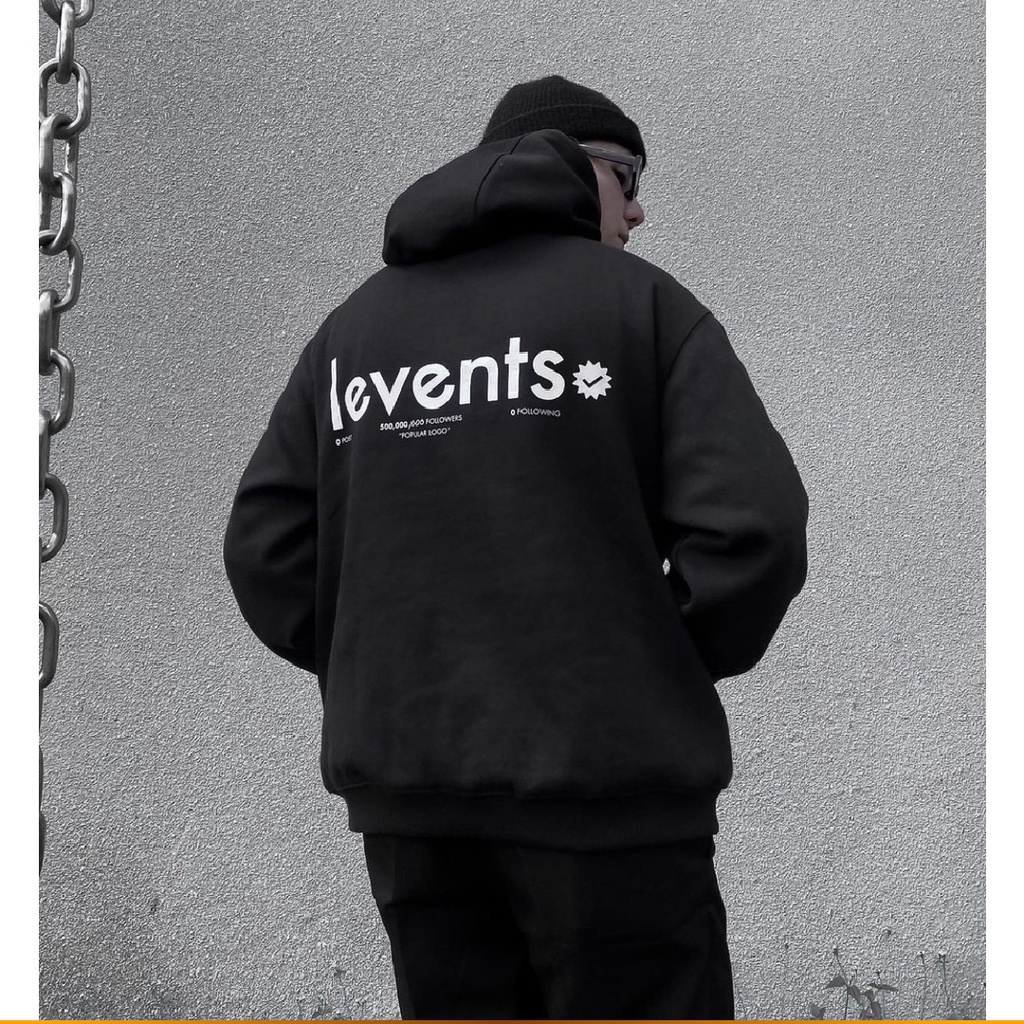 Áo hoodie LEVENTS Popular Logo áo khoác Hoodie nam nữ popular full tag phong cách unisex Ulzzang - Gin Store