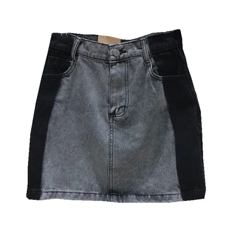 Chân váy jean chữ A Pure Cube lưng cao thời trang cá tính