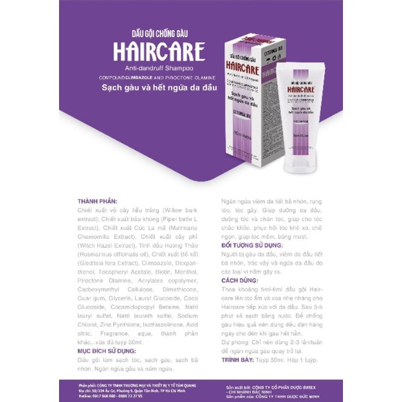 Dầu Gội Sạch Gàu HAIRCARE