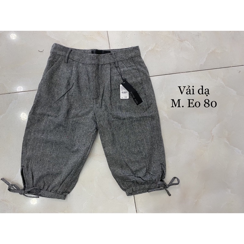 (45-55kg) Quần dạ lửng vnxk xuất nhật bo ống cột nơ
