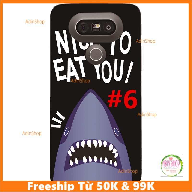 Case ốp lưng dẻo hình Cartoon Shark Back Cover LG G7 G6 G5 G4 G3 G2