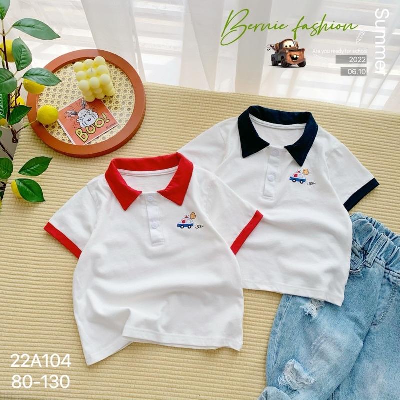 ÁO POLO Ô TÔ CỘC TAY CHO BÉ