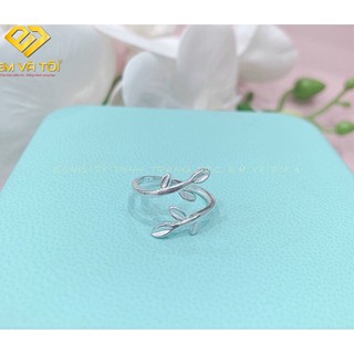 NHẪN BẠC HOA LÁ