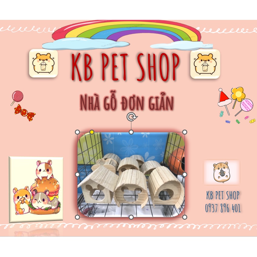 Nhà gỗ đơn giản hamster