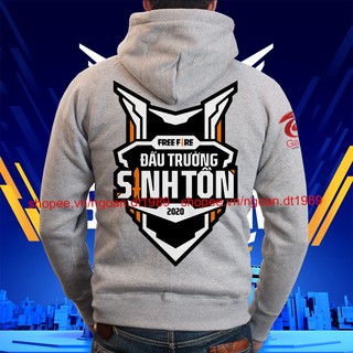 [Bán Chạy] Áo Free Fire - Áo FF - Áo Khoác Free Fire Đấu Trường Sinh Tồn 2020 Màu Ghi Xám