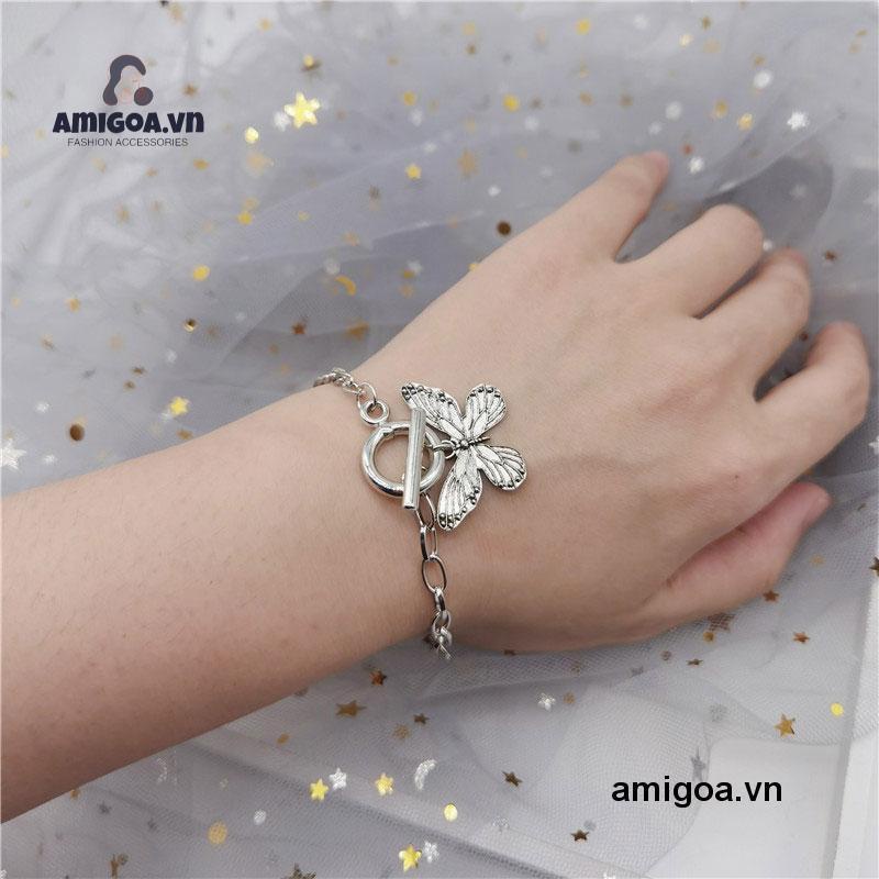 ✨✨Dây chuyền mặt bươm bướm nam nữ móc treo vòng cổ