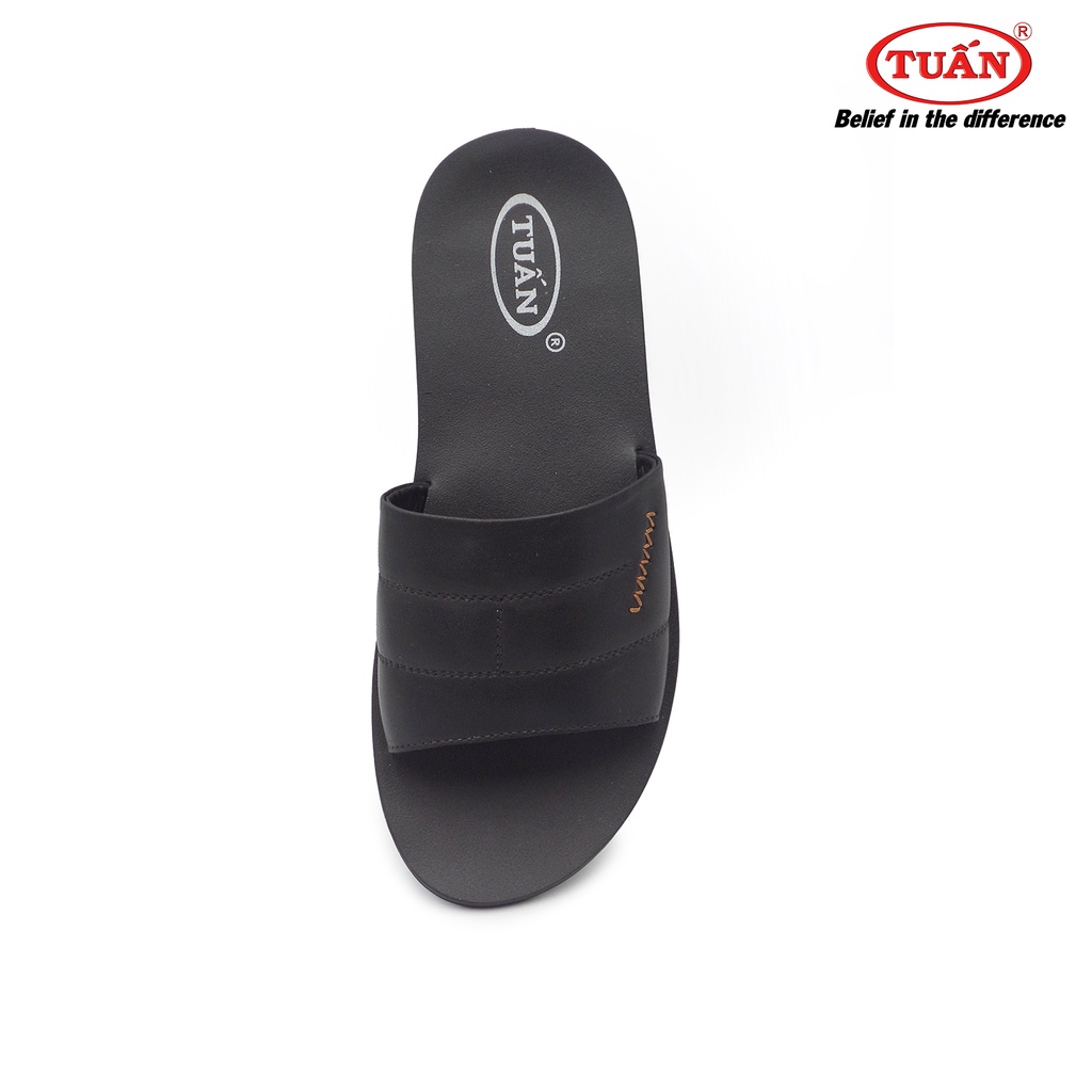 Dép da nam dép quai ngang da tự nhiên thương hiệu Tuấn DXHU-94G