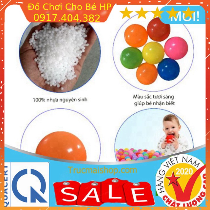 [SIÊU SALE] [SALE 50%] 100 Bóng Nhựa Nhà Banh Đồ chơi trẻ em cho bé chơi nhà bóng lều bóng Chính Hãng Việt Nam ✅  Đồ Chơ