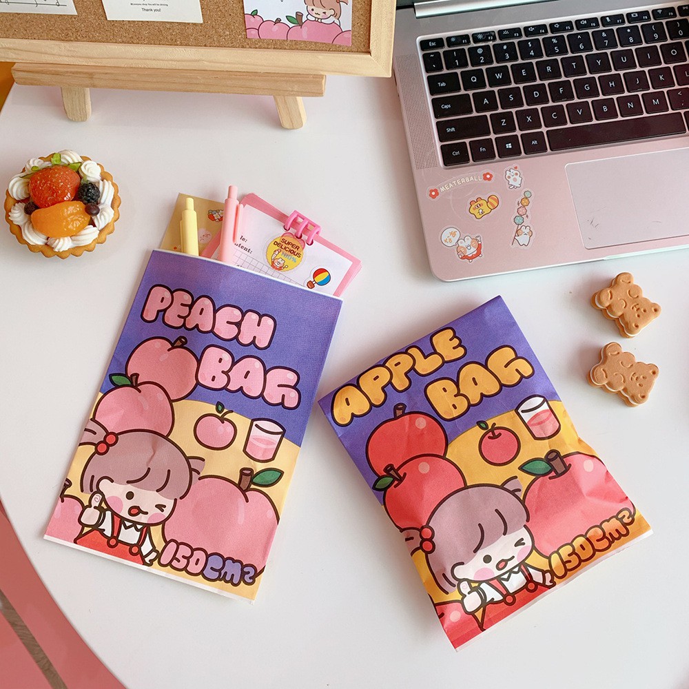 Túi Giấy Đựng Quà Đựng Đồ Tiện Dụng Apple Peach Girl