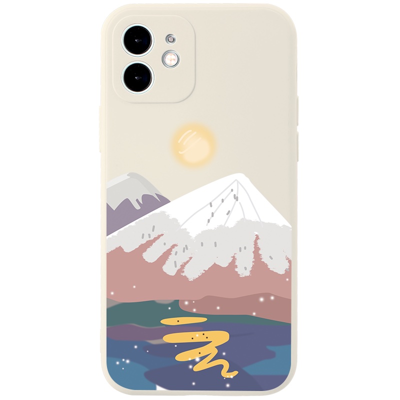 Ốp lưng JURSUE silicon mềm hình dễ thương đẹp cho iPhone 13 12 11 Pro Max SE 2020 X XR XS 8 7 ip 6S 6 Plus kute Y1756