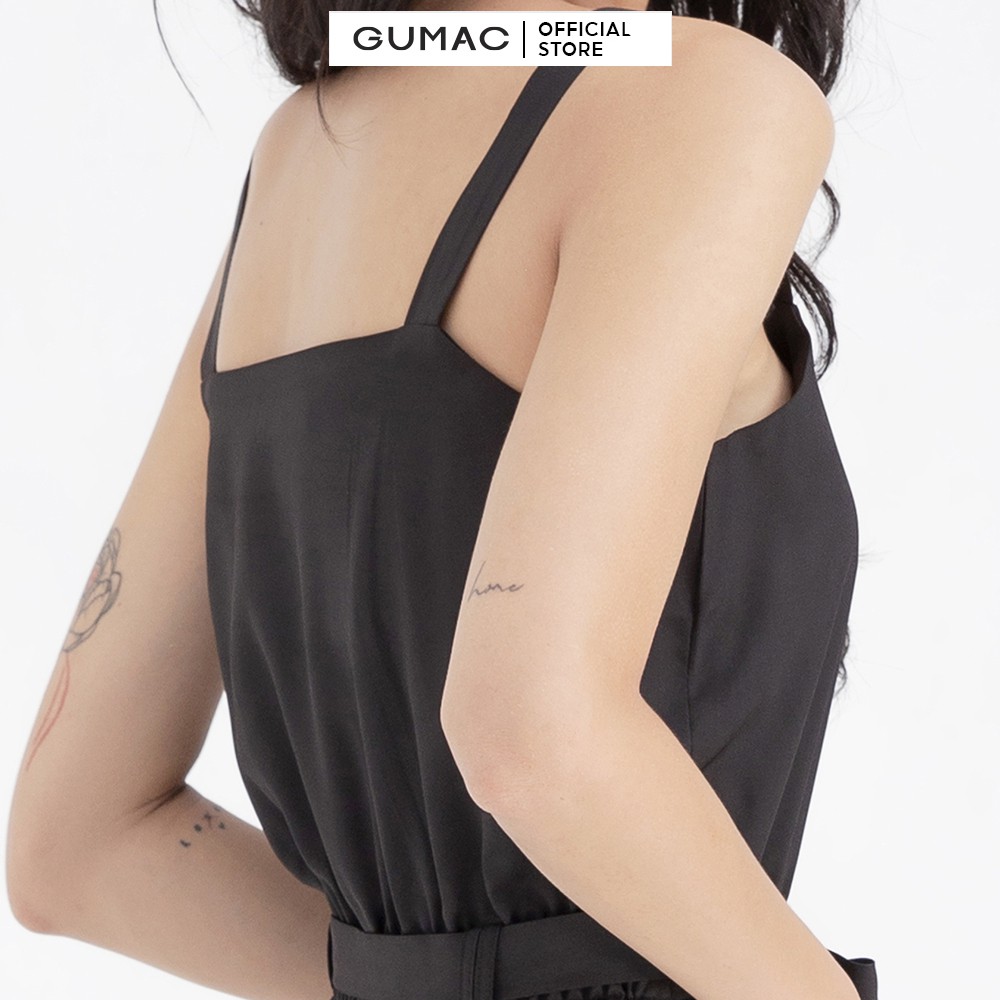 [Mã WABRG208 giảm 10% tối đa 50k đơn từ 250k] Jumpsuit 2 dây eo chun GUMAC DB697 | BigBuy360 - bigbuy360.vn