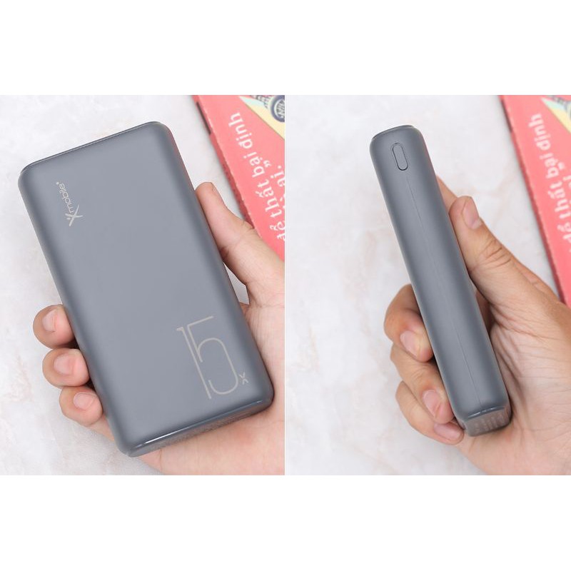 Pin sạc dự phòng Polymer 15.000mAh Type C Xmobile PJ JP200 Xám Like new99%