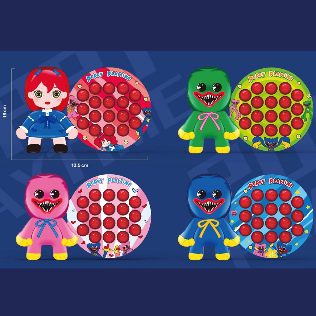 Csp Poppy Playtime Pop It Huggy Wuggy Girls Stress Relief Fidget Toys Gift For Kids Push Bubble Baby Education Toys