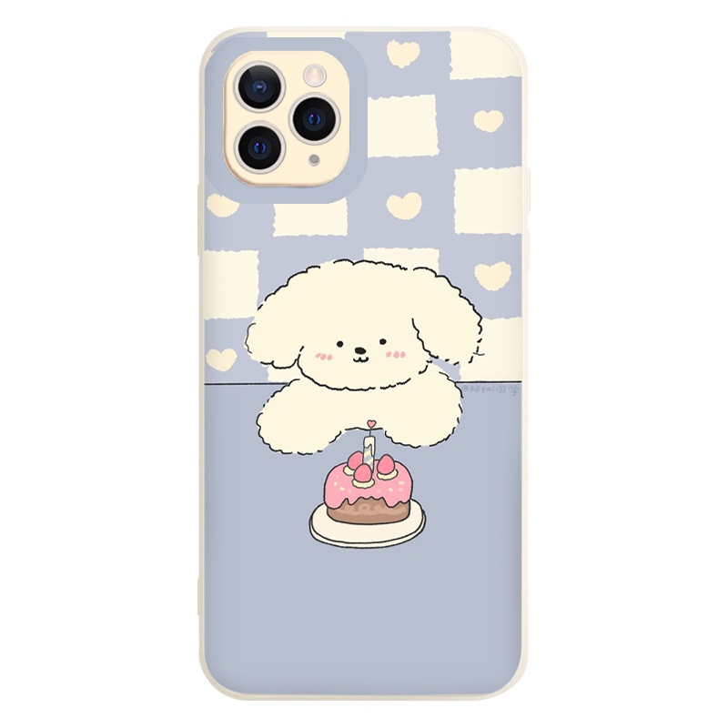 Ốp iphone gấu trắng happy birthday iPhone 6/6Plus,7/8plus,X/Xs,XsMax,11, Xr,11pro,11ProMax,12/12pro,12ProMax,13pro