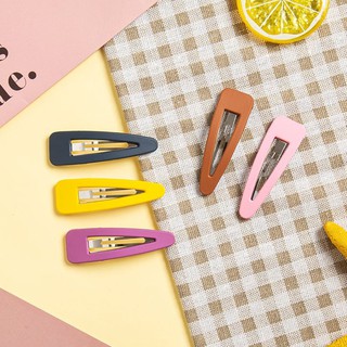 Cặp tóc 🌸SALE SẬP SÀN🌸Kẹp tóc mái vintage dáng TAM GIÁC nhiều màu Hàn Quốc - CT04