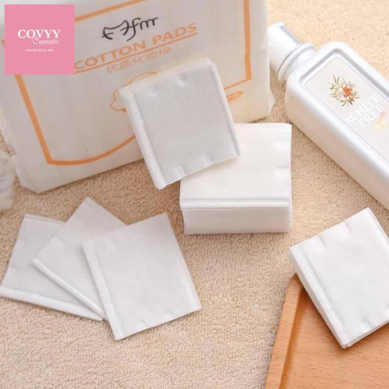 Bông tẩy trang 3 lớp Cotton Pads túi 222 miếng CPM1