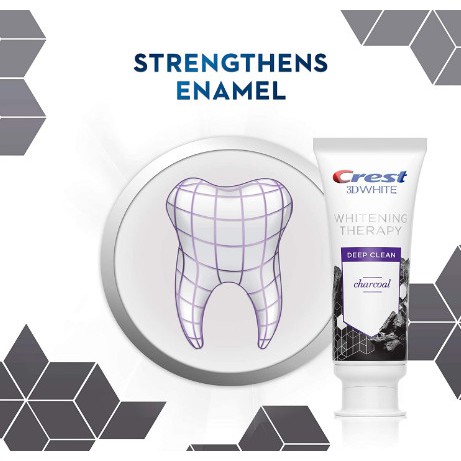 Kem đánh răng làm sạch sâu với than hoạt tính Crest 3D White Whitening Therapy 99g