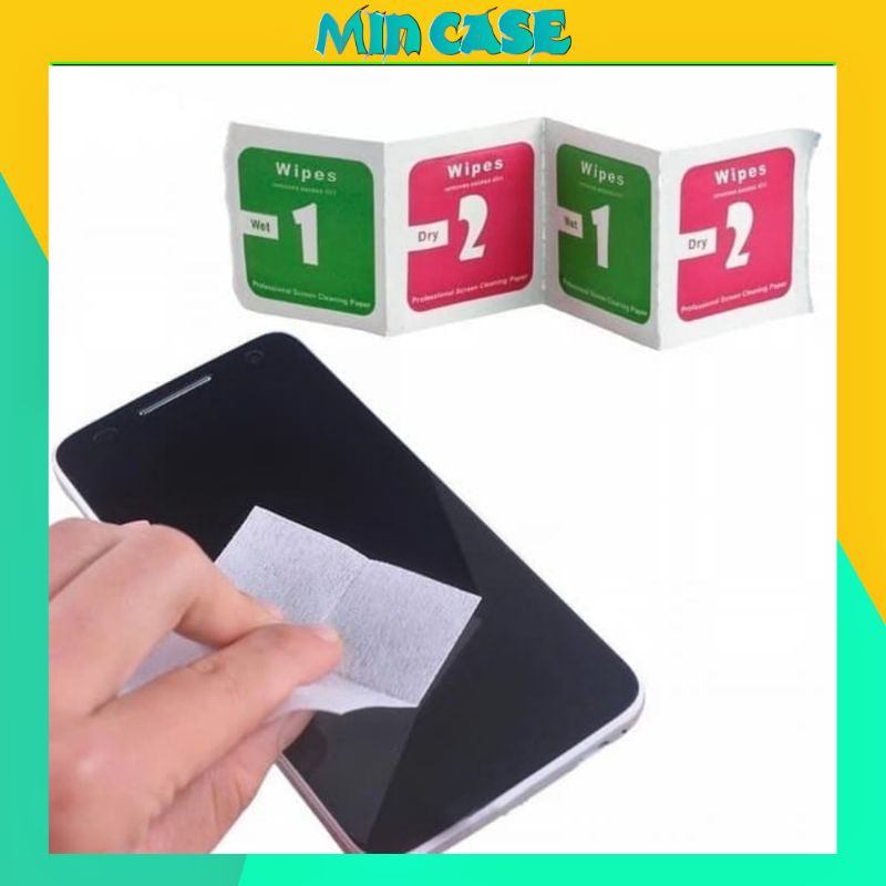 Combo Miếng Lau Màn Hình Điện Thoại ❤FREESHIP❤ - Lau Kính Điện Thoạ - Ipad - Số 1 Lau Ướt - Số 2 Lau Khô