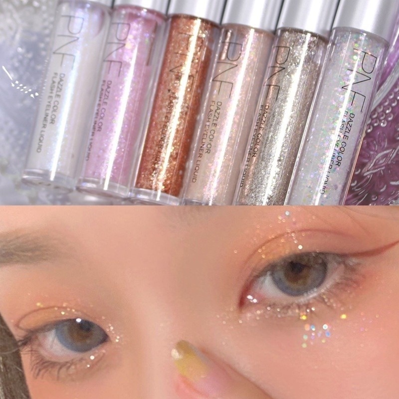 Phấn Mắt Dạng Lỏng 6 Màu Kim Cương Lấp Lánh Tự Nhiên Tinh Tế Làm Sáng Da Chống Nước Lâu Trôi