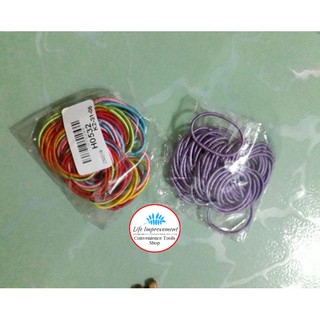 Set 50 Dây Thun Cột Tóc Nhiều Màu